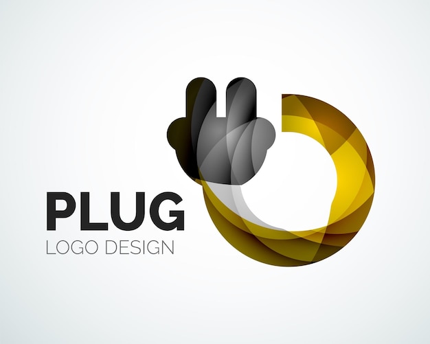 Abstract logo plug-pictogram