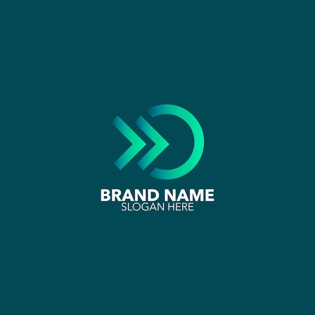 Abstract Logo Template Pijl Cirkel Logo Template Logo voor uw bedrijf