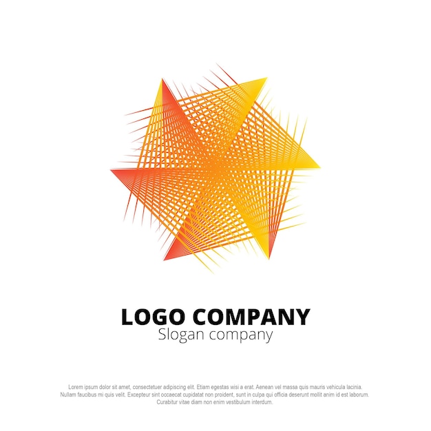 Abstract logo van de wind