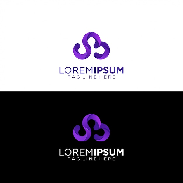 Abstract logo with gradient