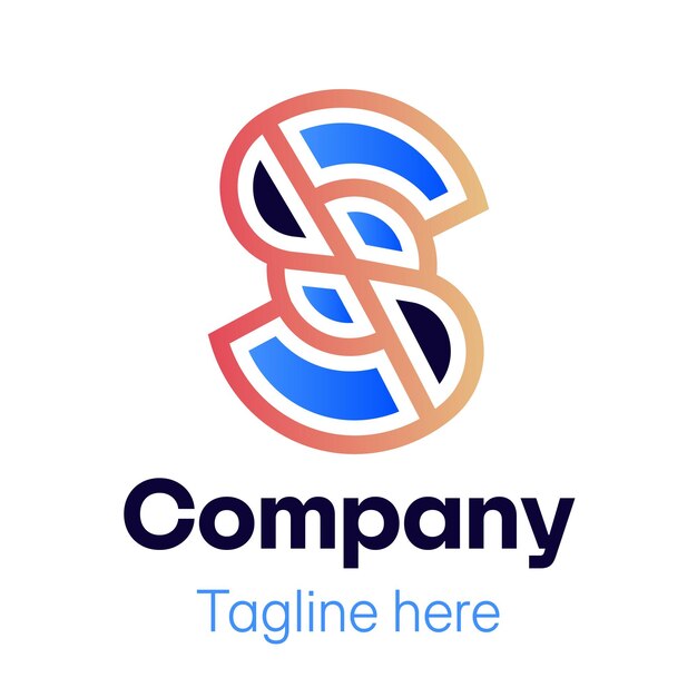 Vector abstract logodesign for company