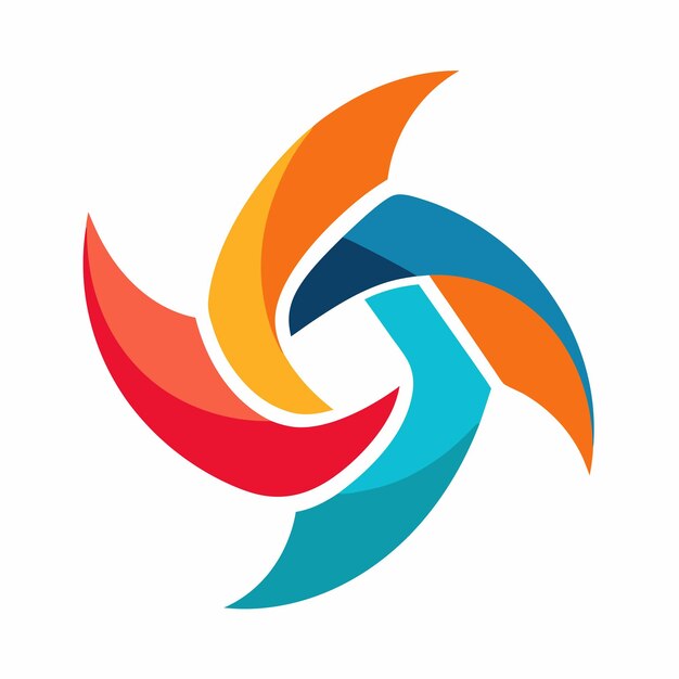 Abstract logoontwerp een concept
