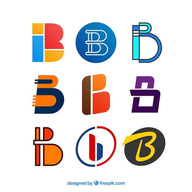 Абстрактный логотип пакета букв 