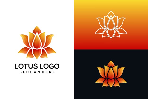 abstract lotus logo