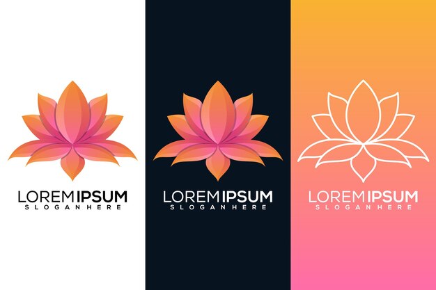 abstract lotus logo