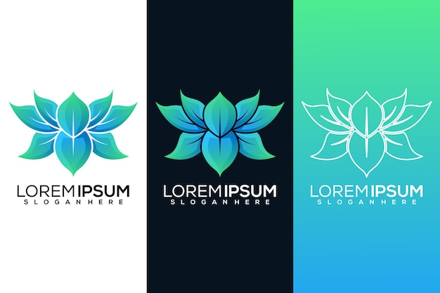 Abstract lotus logo