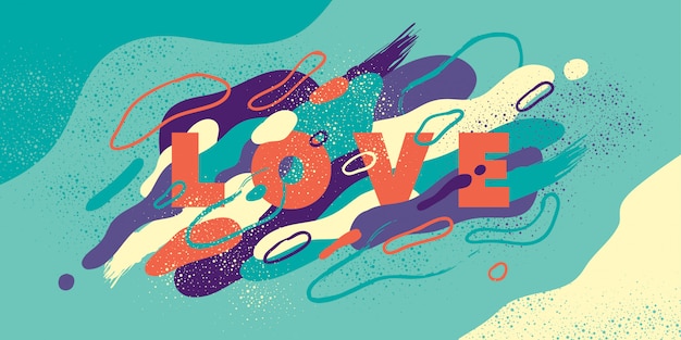 Abstract love background