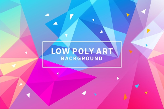 Abstract low poly art background