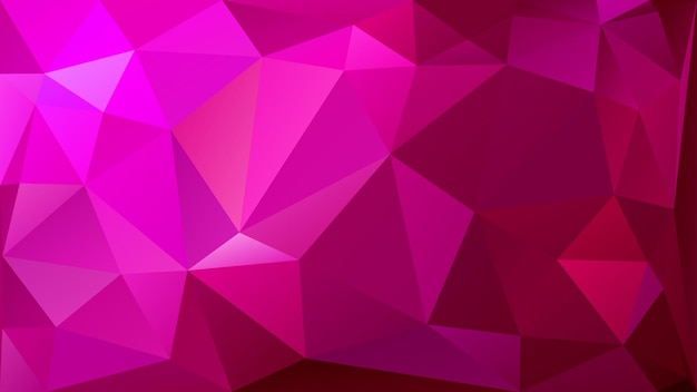 Vector abstract low poly background of triangles in violet colors