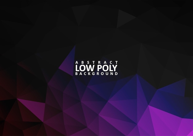 Abstract low poly background with triangle shapes