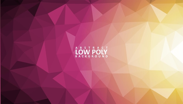 Vector abstract low poly background with triangle shapes