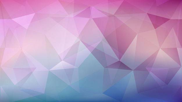 Vector abstract low poly colored background of triangles