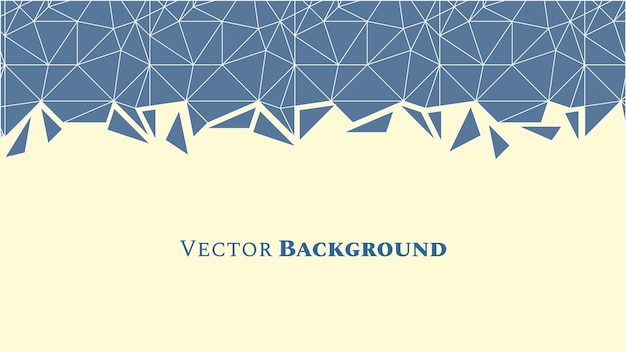 Vector abstract low poly geometric background with triangles in blue colors and space for text. mosaic texture. vector illustration.