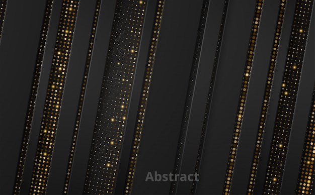 Vector abstract luxury background. black and gold.