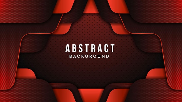 Abstract luxury background dark red geometric elements