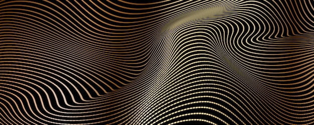 Vector abstract luxury background of gold lines