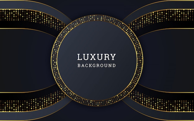 Vector abstract luxury background with golden glitter