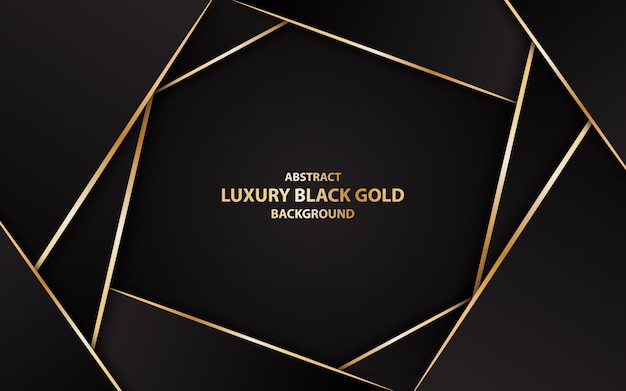 abstract luxury black gold background illustration