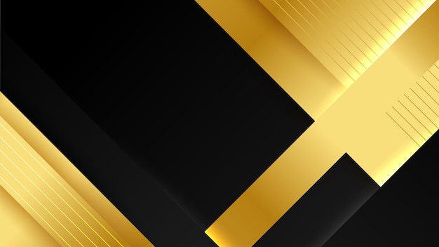 Abstract luxury black and gold background