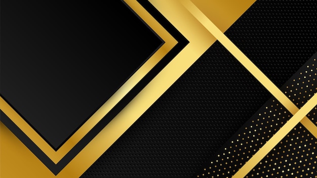 Abstract luxury black and gold background