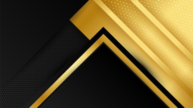 Abstract luxury black and gold background