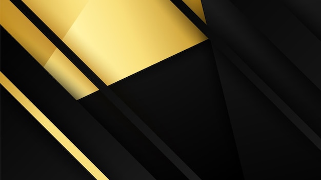 Abstract luxury black and gold background