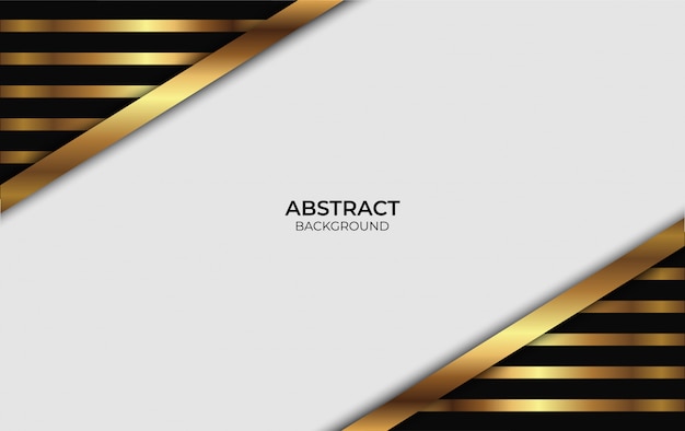 Abstract luxury black and gold design