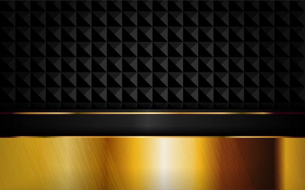 Abstract luxury dark background with golden lines combinations.