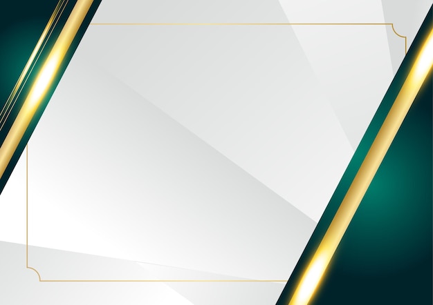 Abstract luxury dark green overlap layer with golden line. luxury and elegant background. abstract template design. design for presentation, banner, cover, business card