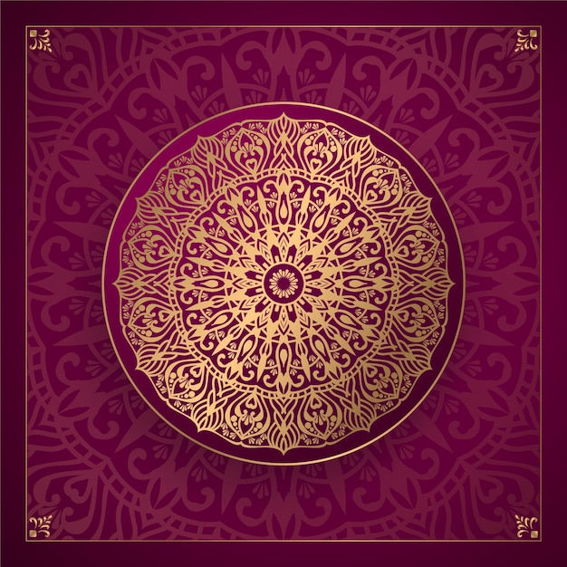 Abstract luxury floral and mandala elegant background