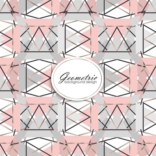 Vector abstract luxury geometric pattern. fashion background