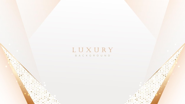 Abstract luxury gold background modern golden line wave design template premium soft cream with elegant geometric banner vector illustration