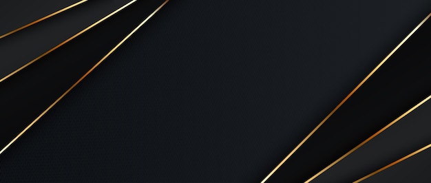 Abstract luxury gold black background with golden lines Luxury elegant design Vector illustration