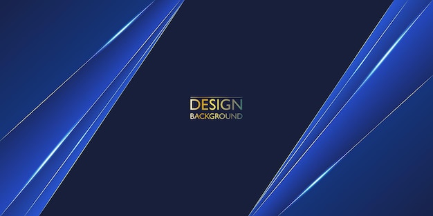 Abstract luxury gold blue template design Contemporary style graphic Vector illustration