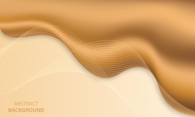 Abstract luxury golden lines background with glow effect