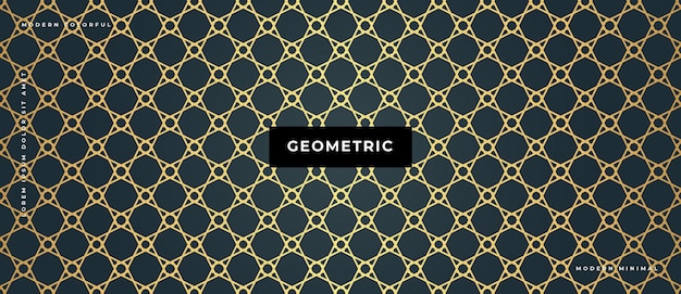 幾何学的な抽象的な豪華な金色のパターン