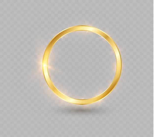 Vector abstract luxury golden ring