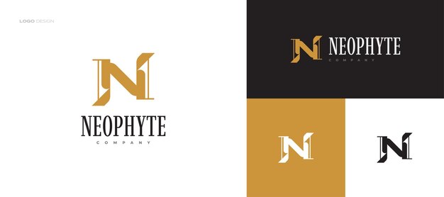 Abstract and Luxury Letter N Logo Design for Business and Brand Identity