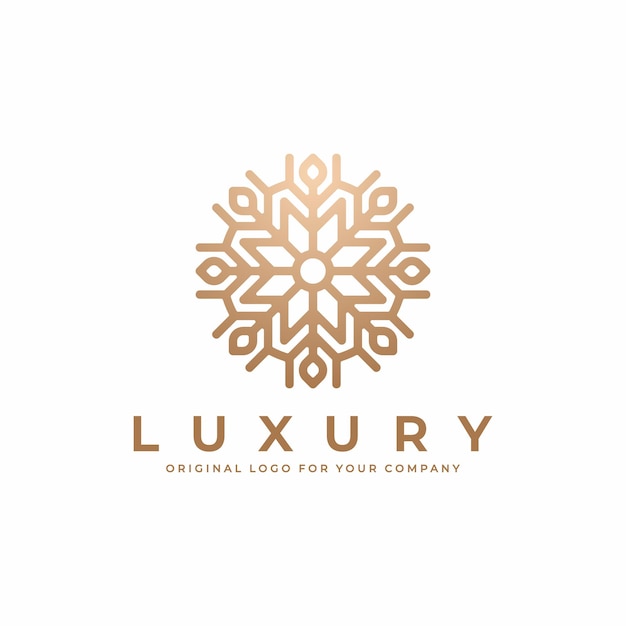 Abstract luxury logo design template