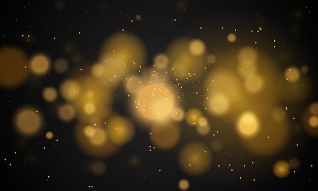 Abstract magical background with bokeh lights effect 