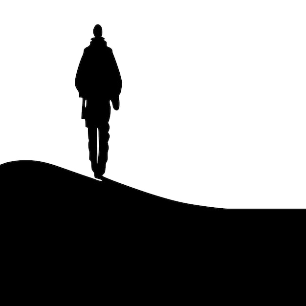 Abstract man silhouette