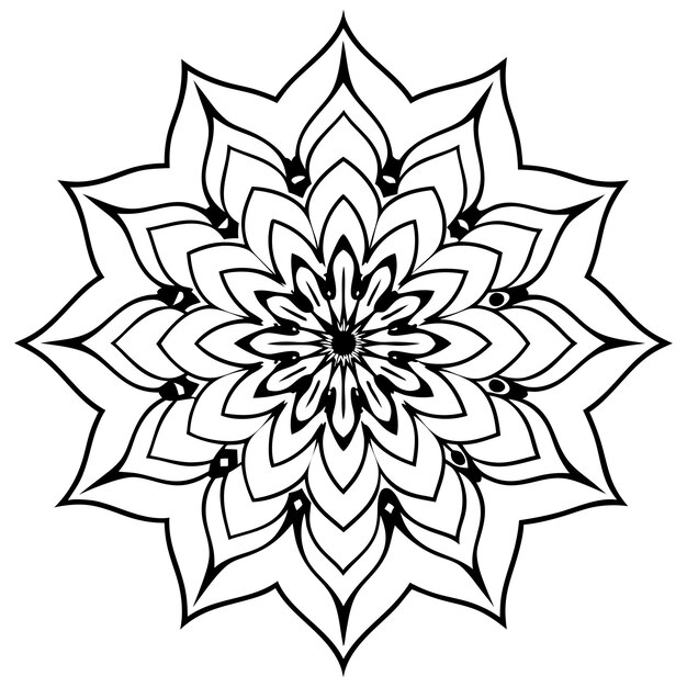 Abstract Mandala Art Crafting Patterns Vorms en kleuren zonder grenzen