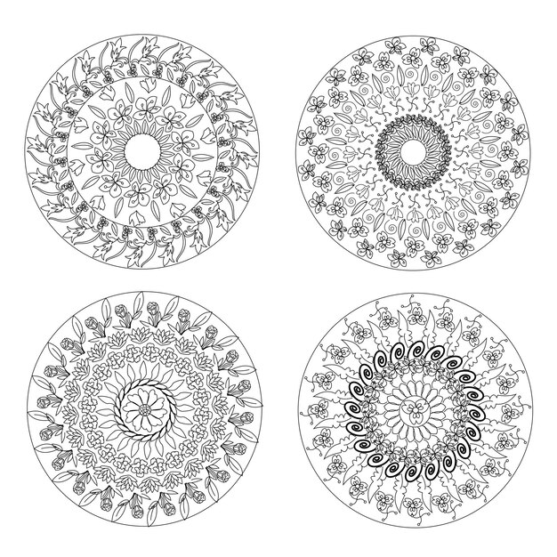 Vector abstract mandala desig