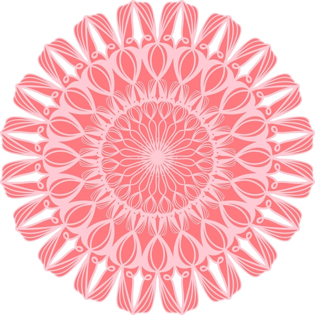 Abstract mandala design element Decorative round pattern