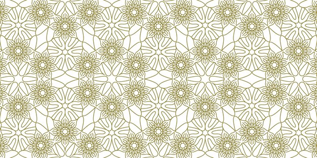 abstract mandala golden line pattern ethnic background