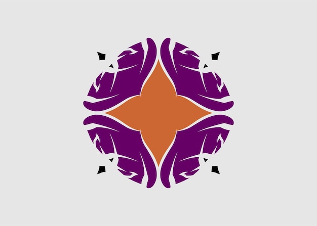 abstract mandala motif fabric decoration geometric floral pattern color
