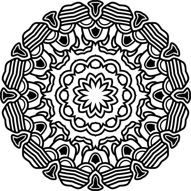 Abstract Mandala Pattern. Vector Illustration