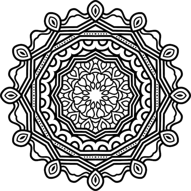 Abstract Mandala Pattern. Vector Illustration