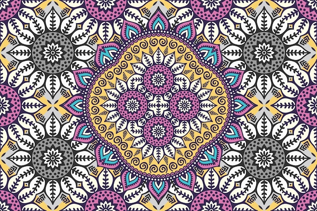 abstract mandala seamless pattern