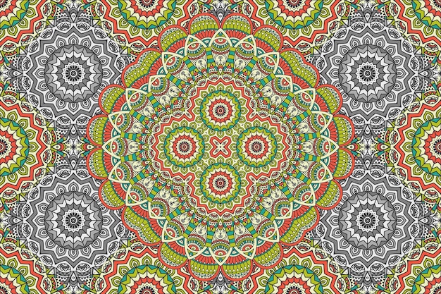 abstract mandala seamless pattern